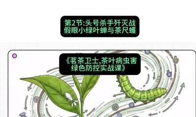 第02节：头号杀手歼灭战&mdash;&mdash;假眼小绿叶蝉与茶尺蠖，课程：《茗茶卫士&mdash;&mdash;茶叶病虫害绿色防控实战课》#识农AI