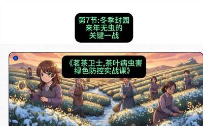 第07节：冬季封园&mdash;&mdash;来年无虫的关键一战，课程：《茗茶卫士&mdash;&mdash;茶叶病虫害绿色防控实战课》#识农AI